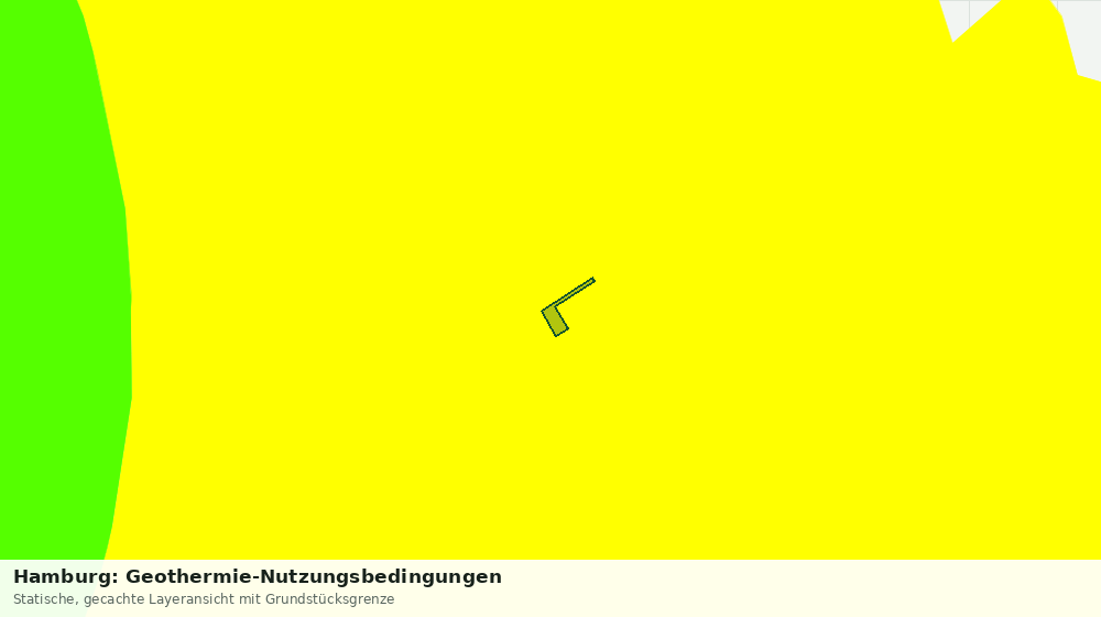 Statische Kartenansicht: Hamburg: Geothermie-Nutzungsbedingungen
