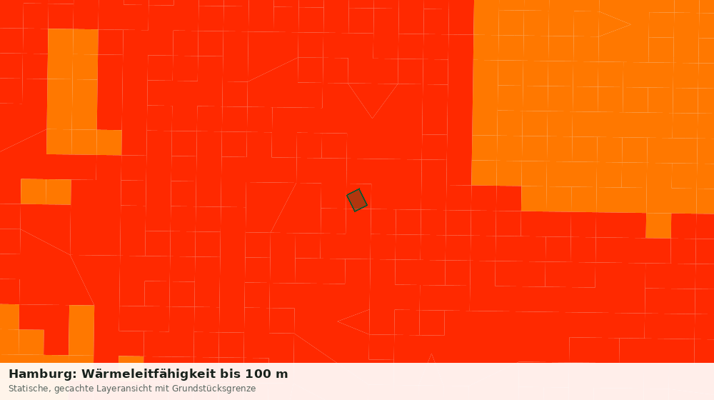 Statische Kartenansicht: Hamburg: Wärmeleitfähigkeit bis 100 m
