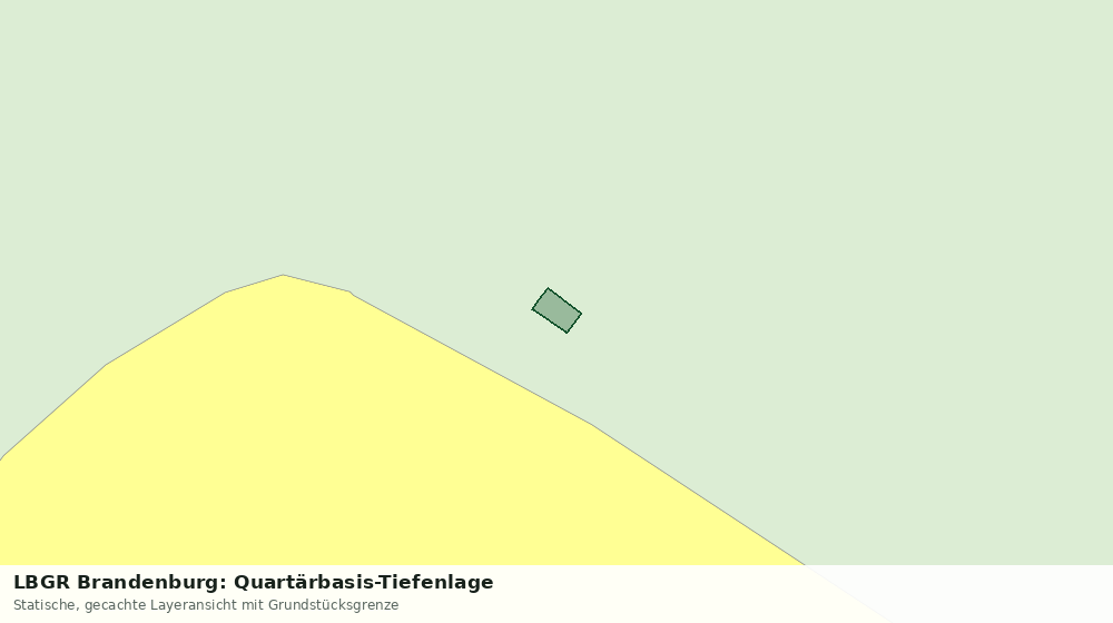 Statische Kartenansicht: LBGR Brandenburg: Quartärbasis-Tiefenlage