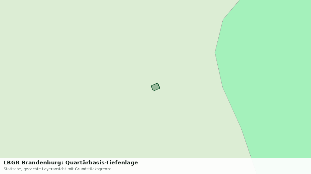 Statische Kartenansicht: LBGR Brandenburg: Quartärbasis-Tiefenlage
