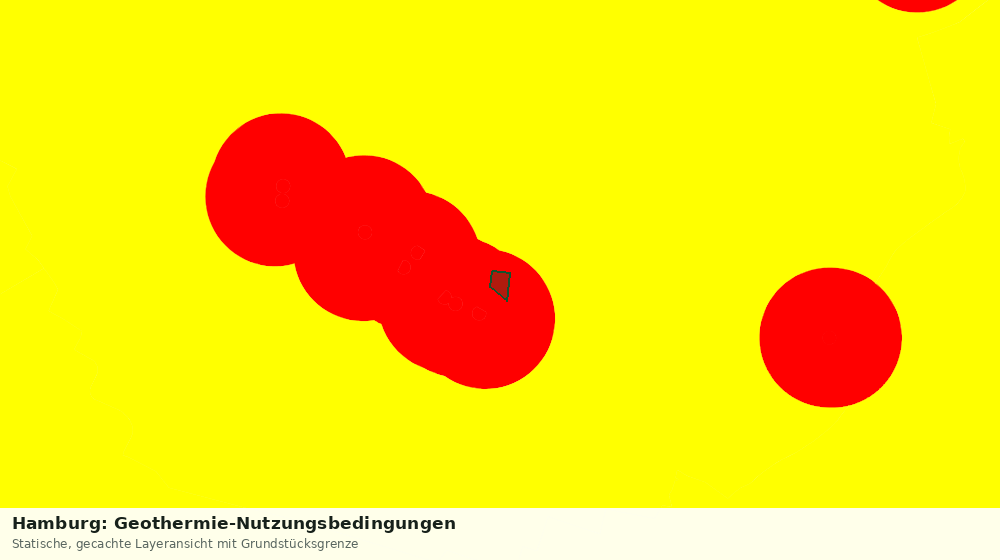 Statische Kartenansicht: Hamburg: Geothermie-Nutzungsbedingungen