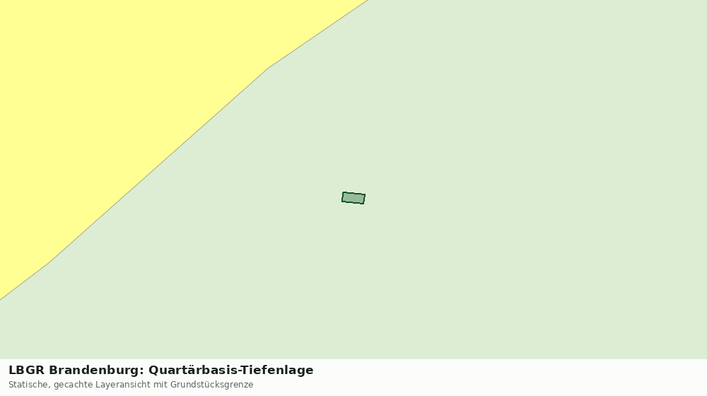 Statische Kartenansicht: LBGR Brandenburg: Quartärbasis-Tiefenlage
