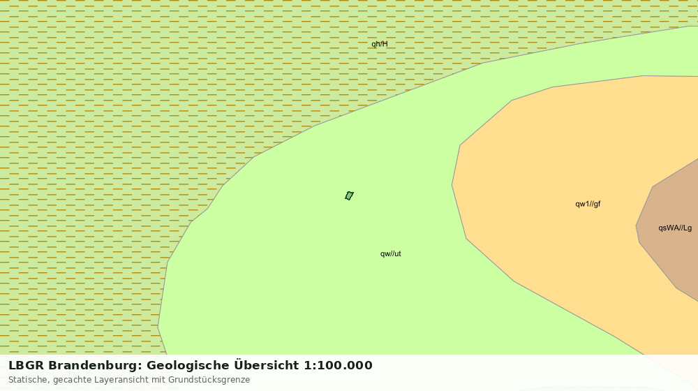 Statische Kartenansicht: LBGR Brandenburg: Geologische Übersicht 1:100.000