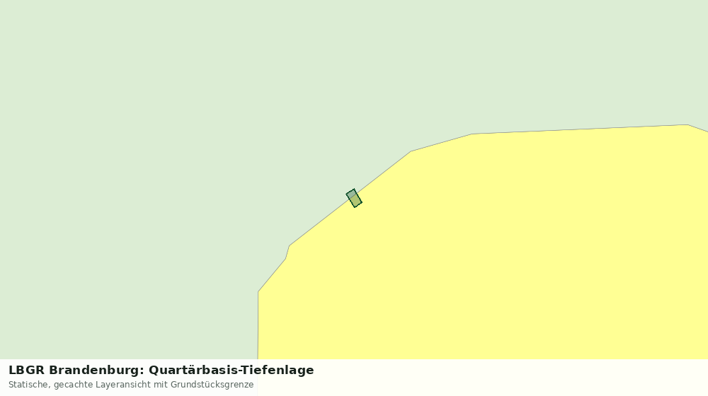 Statische Kartenansicht: LBGR Brandenburg: Quartärbasis-Tiefenlage