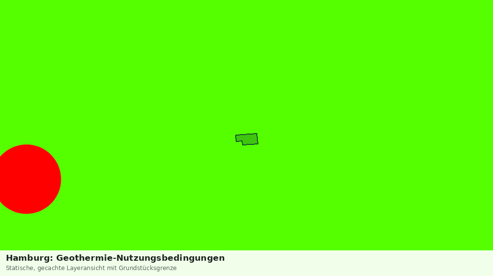 Statische Kartenansicht: Hamburg: Geothermie-Nutzungsbedingungen