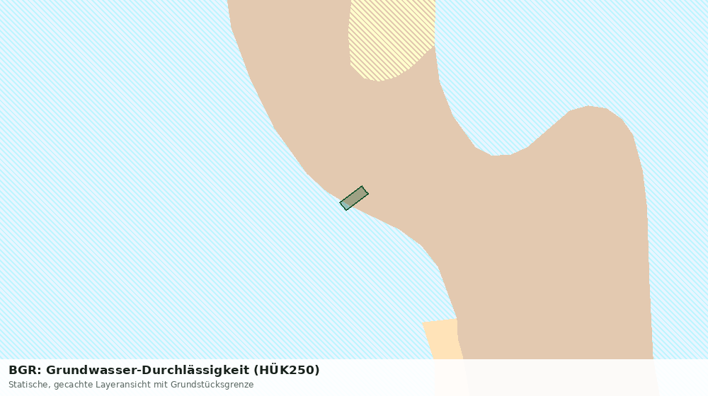 Statische Kartenansicht: BGR: Grundwasser-Durchlässigkeit (HÜK250)