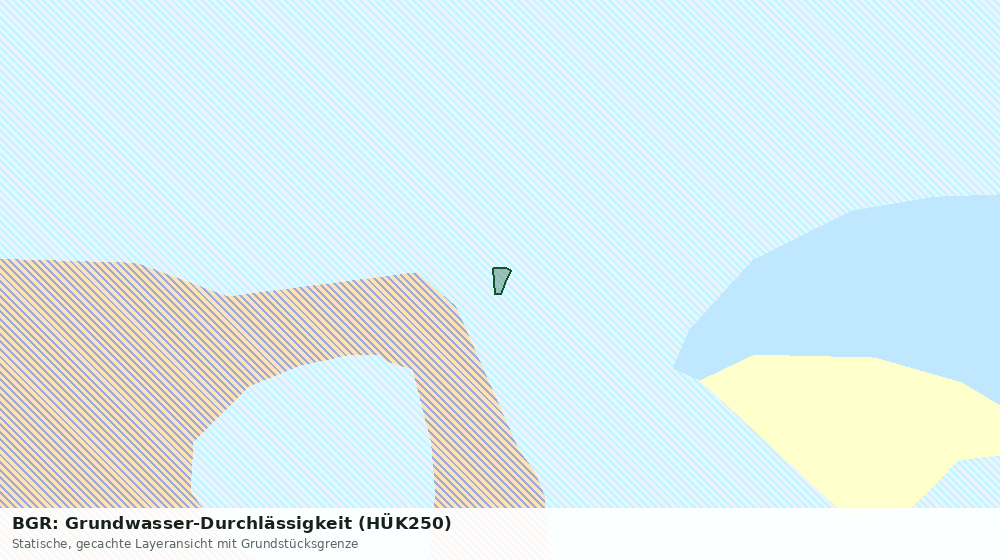 Statische Kartenansicht: BGR: Grundwasser-Durchlässigkeit (HÜK250)