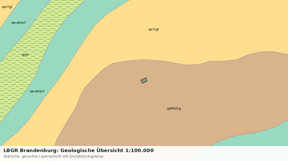 Statische Kartenansicht: LBGR Brandenburg: Geologische Übersicht 1:100.000