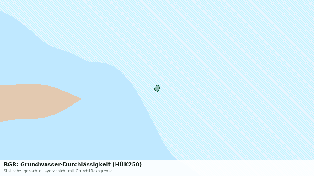 Statische Kartenansicht: BGR: Grundwasser-Durchlässigkeit (HÜK250)