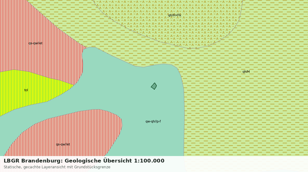 Statische Kartenansicht: LBGR Brandenburg: Geologische Übersicht 1:100.000