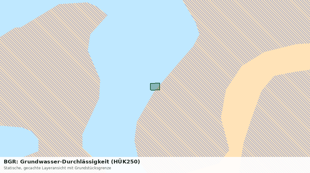 Statische Kartenansicht: BGR: Grundwasser-Durchlässigkeit (HÜK250)