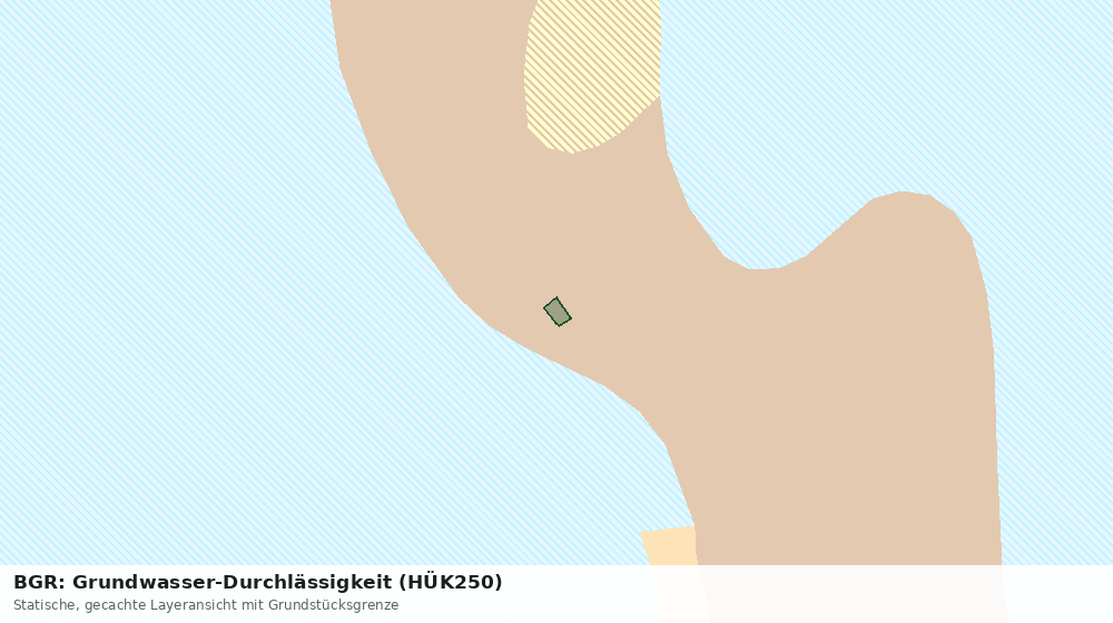 Statische Kartenansicht: BGR: Grundwasser-Durchlässigkeit (HÜK250)