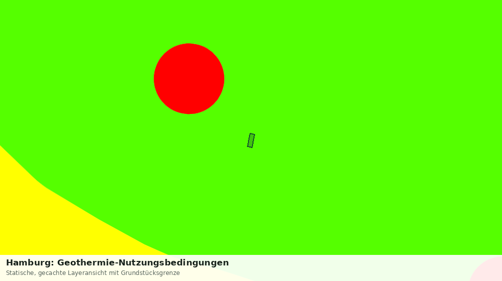 Statische Kartenansicht: Hamburg: Geothermie-Nutzungsbedingungen