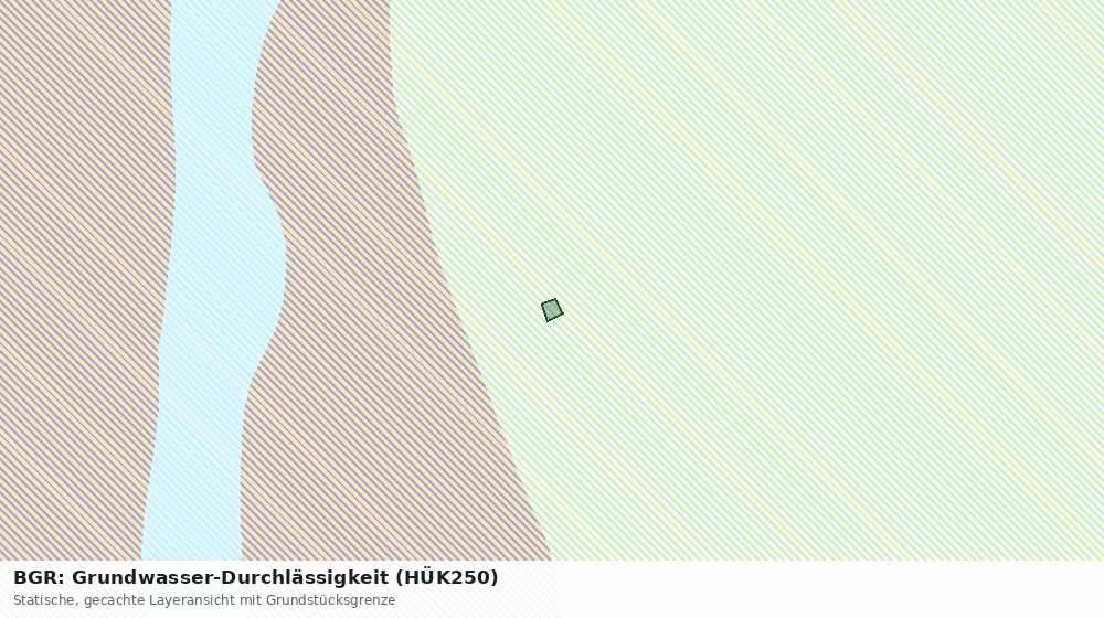 Statische Kartenansicht: BGR: Grundwasser-Durchlässigkeit (HÜK250)