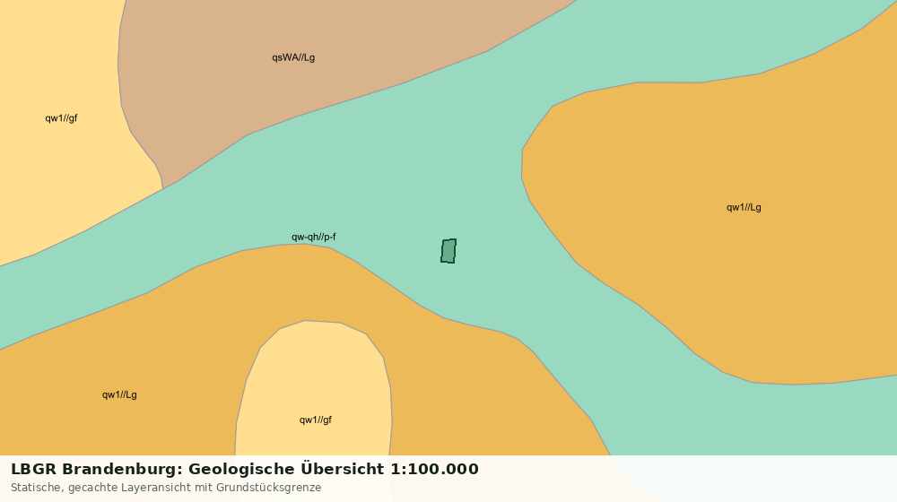 Statische Kartenansicht: LBGR Brandenburg: Geologische Übersicht 1:100.000