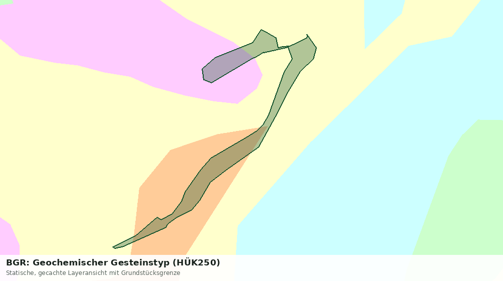 Statische Kartenansicht: BGR: Geochemischer Gesteinstyp (HÜK250)