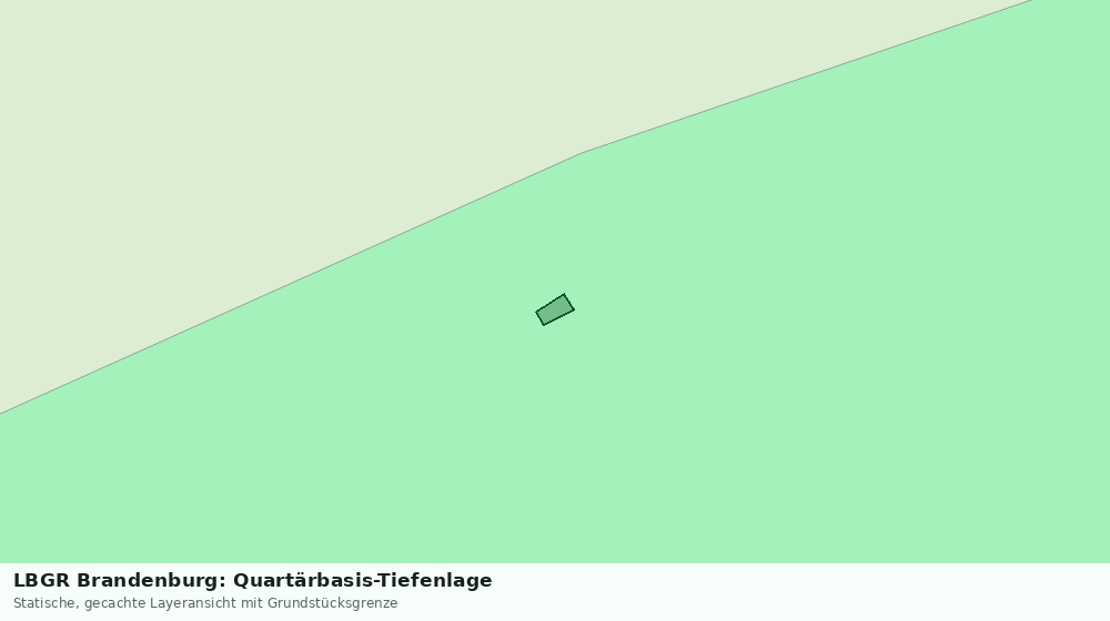 Statische Kartenansicht: LBGR Brandenburg: Quartärbasis-Tiefenlage