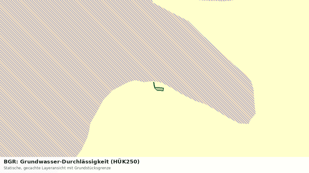 Statische Kartenansicht: BGR: Grundwasser-Durchlässigkeit (HÜK250)
