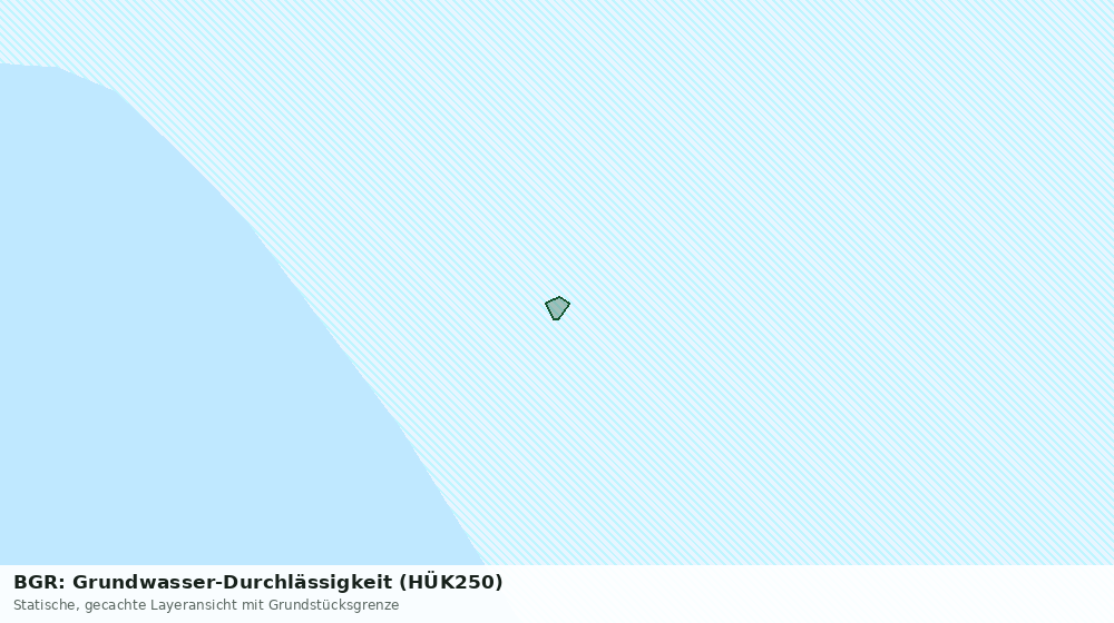 Statische Kartenansicht: BGR: Grundwasser-Durchlässigkeit (HÜK250)