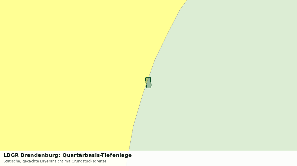 Statische Kartenansicht: LBGR Brandenburg: Quartärbasis-Tiefenlage