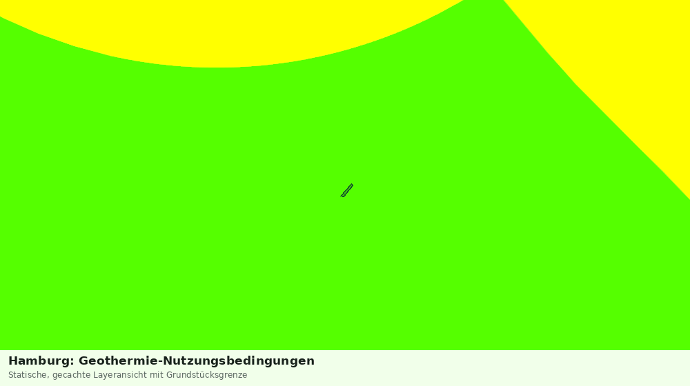 Statische Kartenansicht: Hamburg: Geothermie-Nutzungsbedingungen