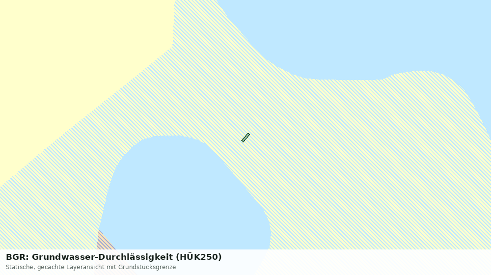 Statische Kartenansicht: BGR: Grundwasser-Durchlässigkeit (HÜK250)