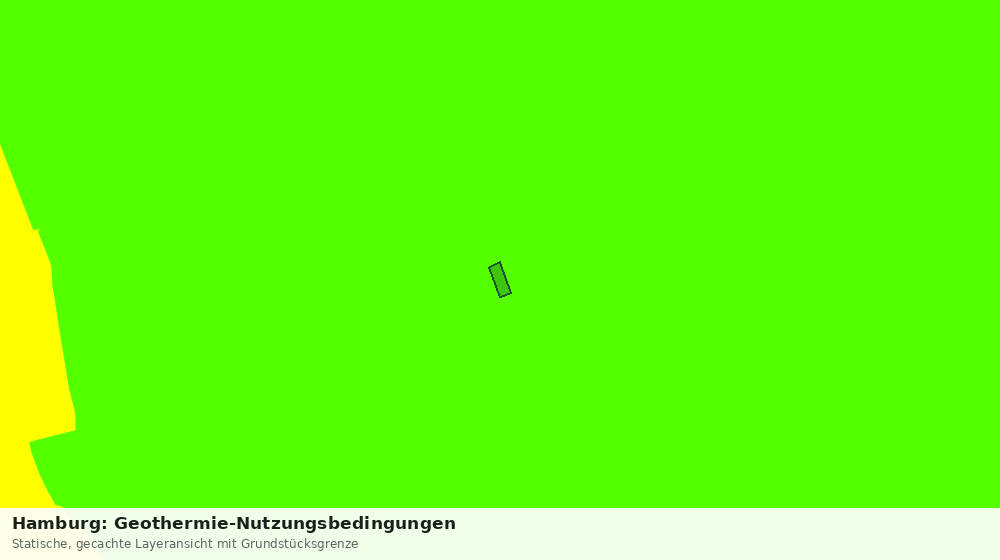 Statische Kartenansicht: Hamburg: Geothermie-Nutzungsbedingungen