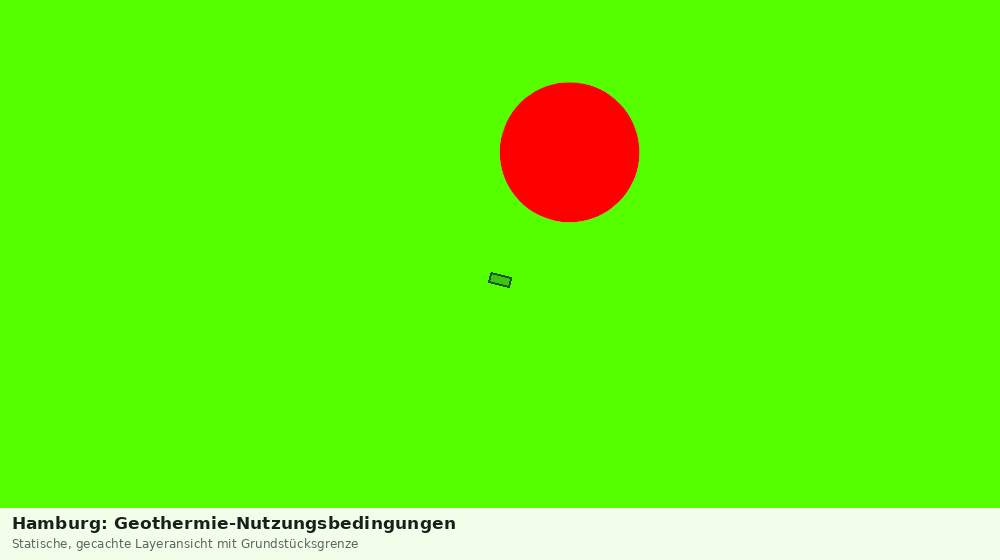 Statische Kartenansicht: Hamburg: Geothermie-Nutzungsbedingungen