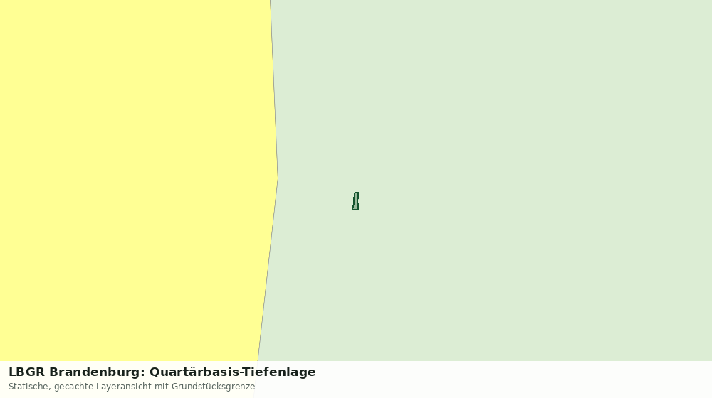 Statische Kartenansicht: LBGR Brandenburg: Quartärbasis-Tiefenlage