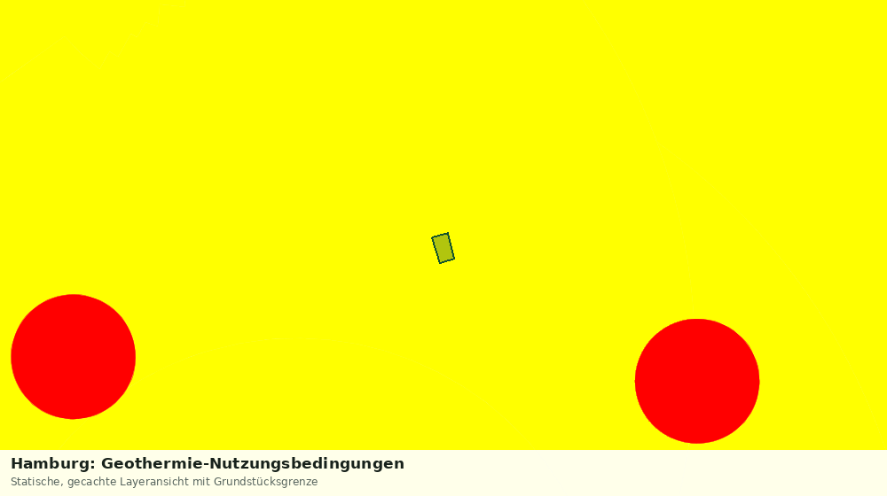 Statische Kartenansicht: Hamburg: Geothermie-Nutzungsbedingungen