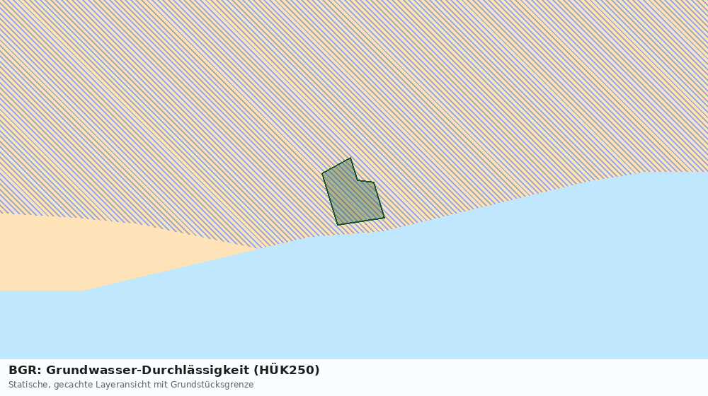 Statische Kartenansicht: BGR: Grundwasser-Durchlässigkeit (HÜK250)