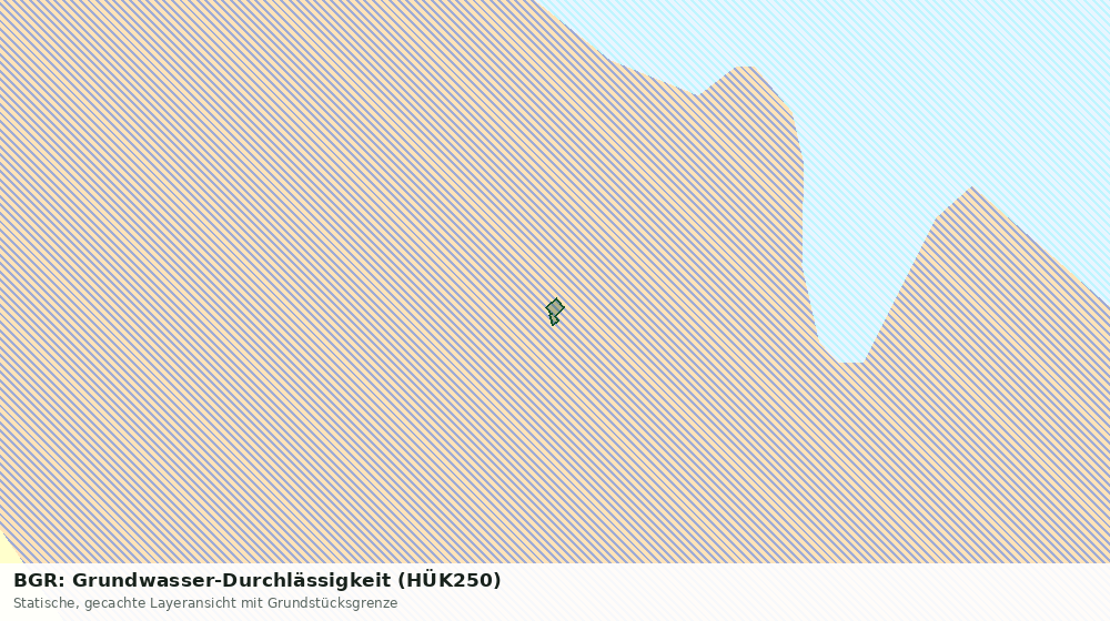Statische Kartenansicht: BGR: Grundwasser-Durchlässigkeit (HÜK250)