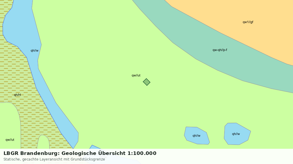 Statische Kartenansicht: LBGR Brandenburg: Geologische Übersicht 1:100.000