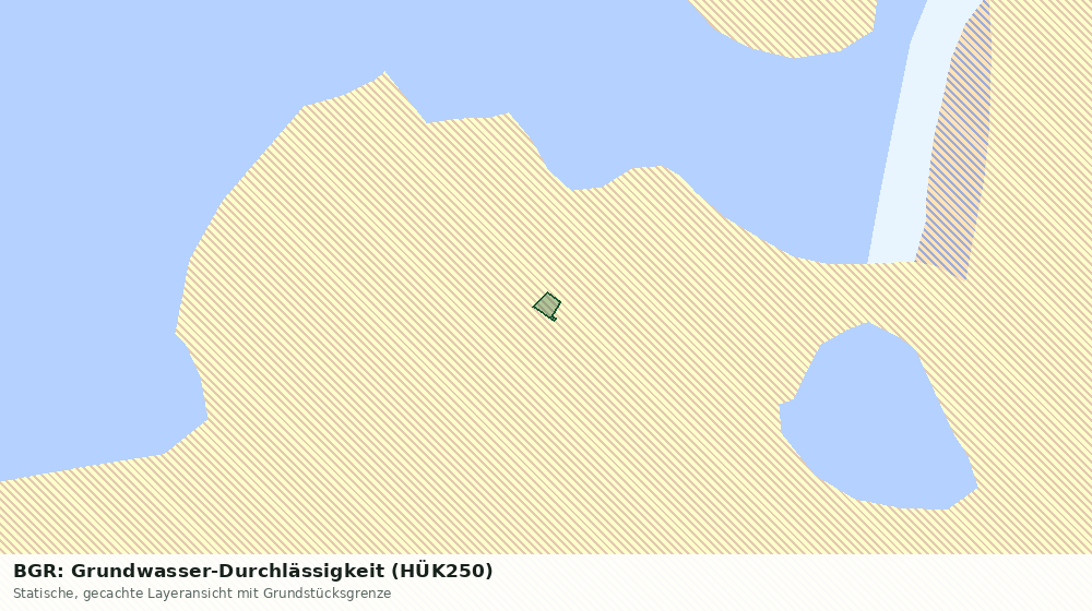 Statische Kartenansicht: BGR: Grundwasser-Durchlässigkeit (HÜK250)