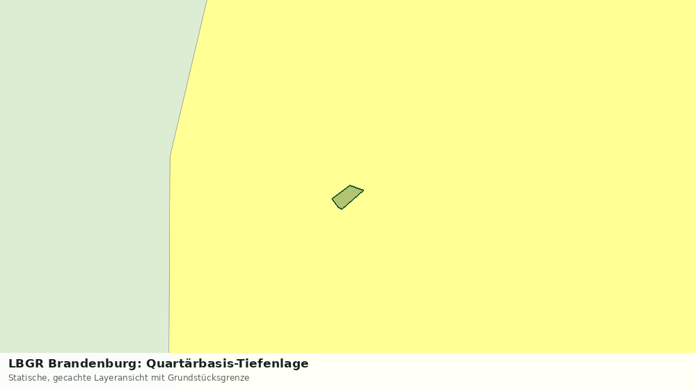 Statische Kartenansicht: LBGR Brandenburg: Quartärbasis-Tiefenlage