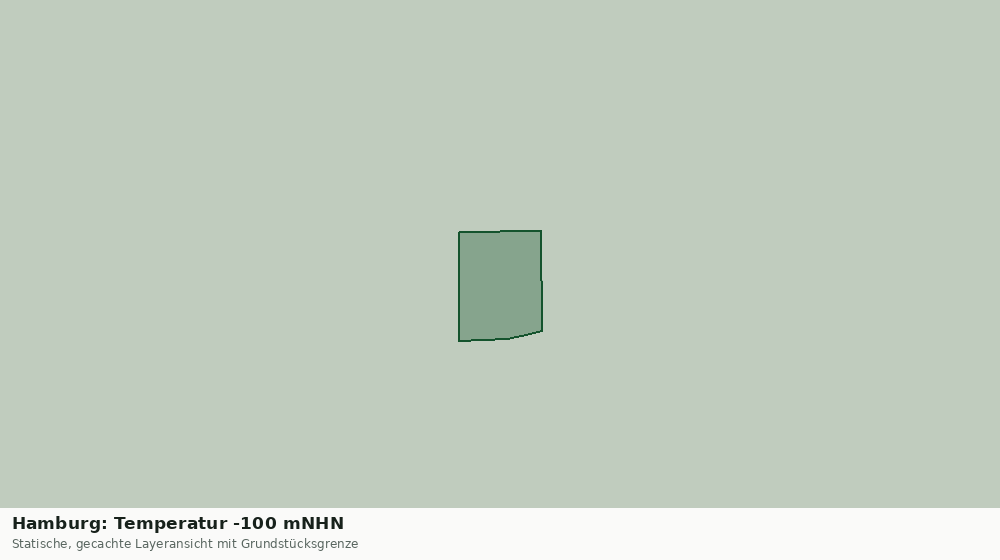 Statische Kartenansicht: Hamburg: Temperatur -100 mNHN
