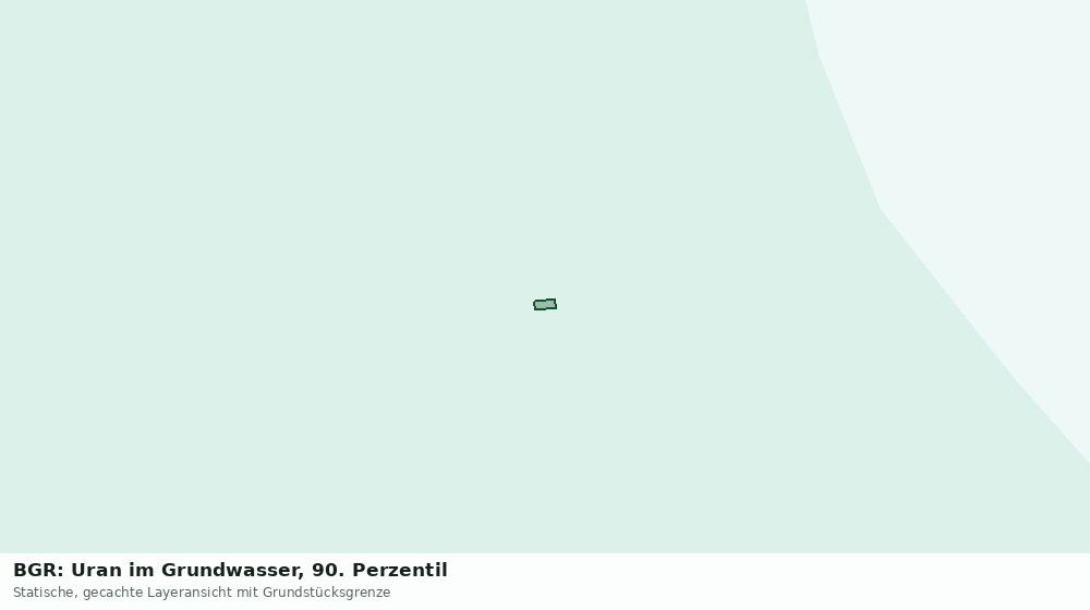 Statische Kartenansicht: BGR: Uran im Grundwasser, 90. Perzentil