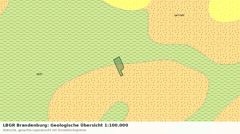 Statische Kartenansicht: LBGR Brandenburg: Geologische Übersicht 1:100.000