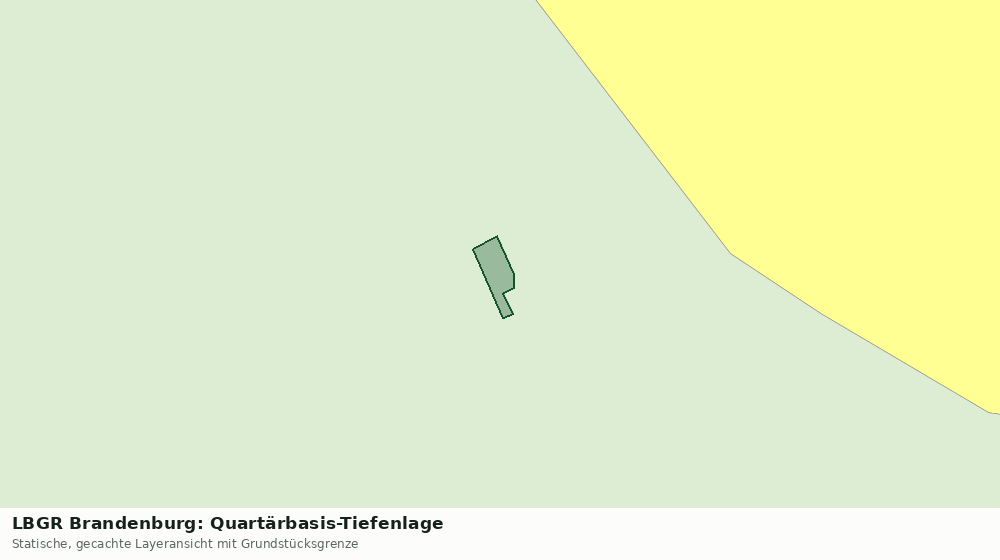 Statische Kartenansicht: LBGR Brandenburg: Quartärbasis-Tiefenlage