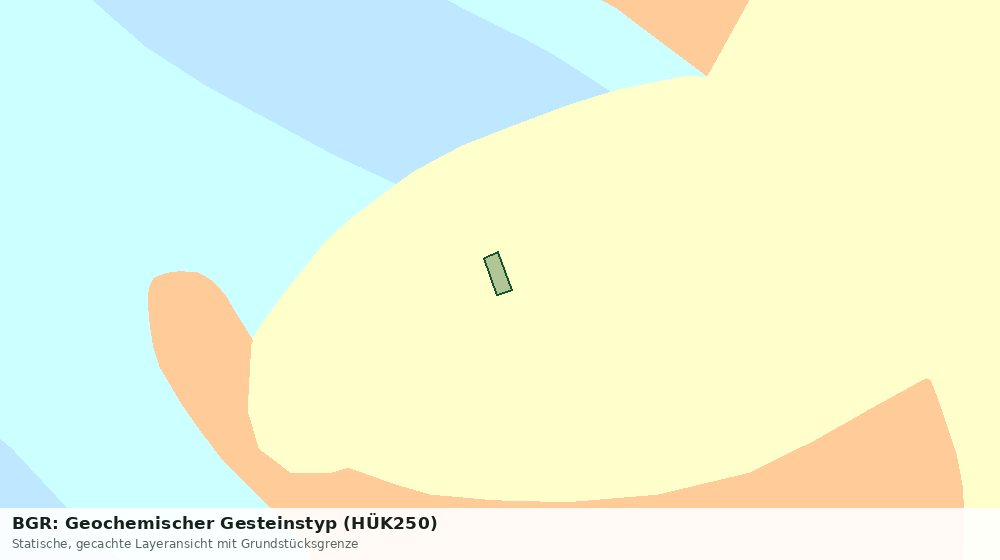 Statische Kartenansicht: BGR: Geochemischer Gesteinstyp (HÜK250)