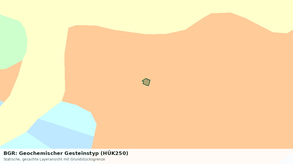 Statische Kartenansicht: BGR: Geochemischer Gesteinstyp (HÜK250)