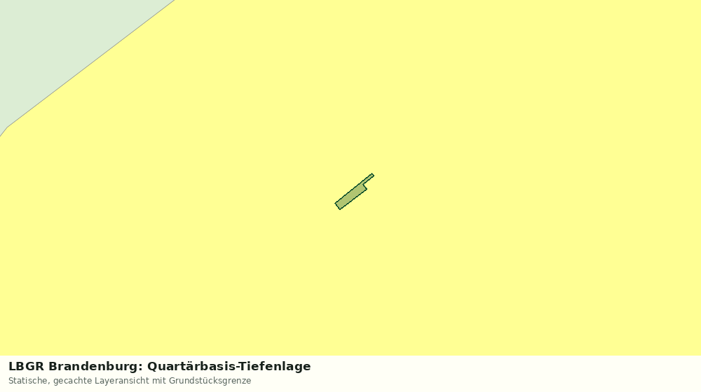 Statische Kartenansicht: LBGR Brandenburg: Quartärbasis-Tiefenlage