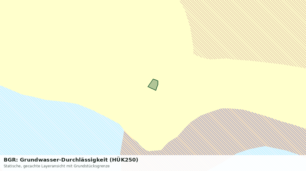 Statische Kartenansicht: BGR: Grundwasser-Durchlässigkeit (HÜK250)