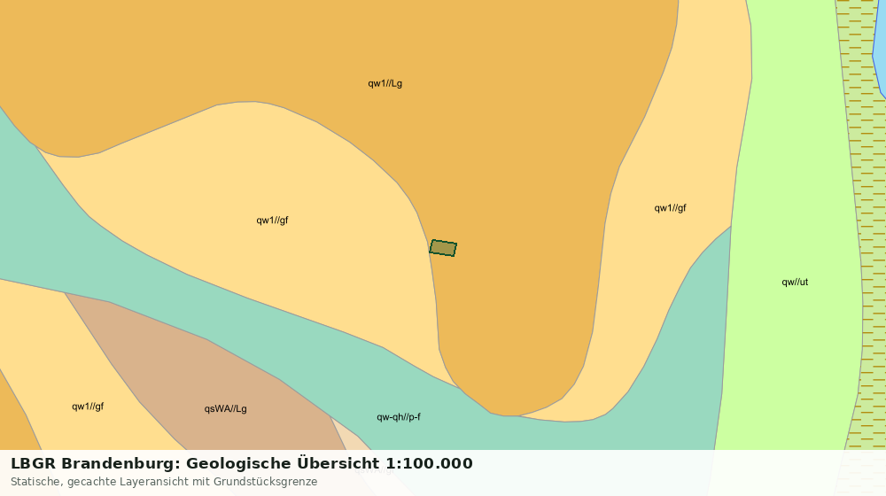 Statische Kartenansicht: LBGR Brandenburg: Geologische Übersicht 1:100.000