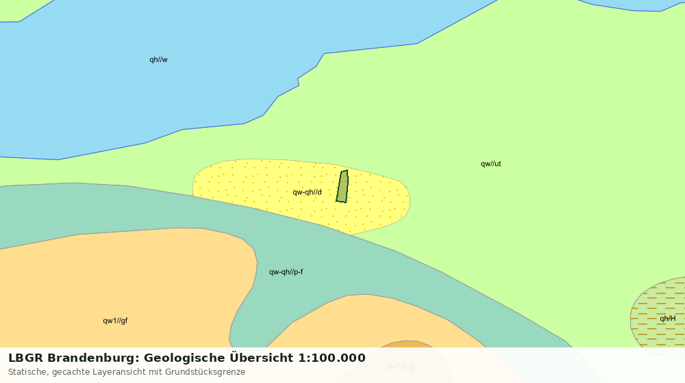 Statische Kartenansicht: LBGR Brandenburg: Geologische Übersicht 1:100.000