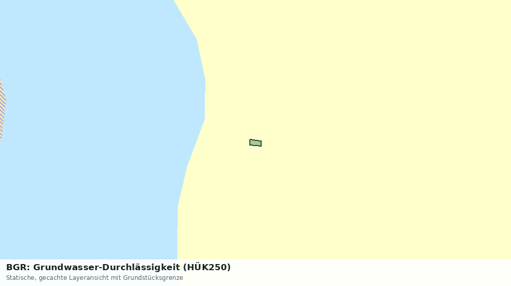 Statische Kartenansicht: BGR: Grundwasser-Durchlässigkeit (HÜK250)