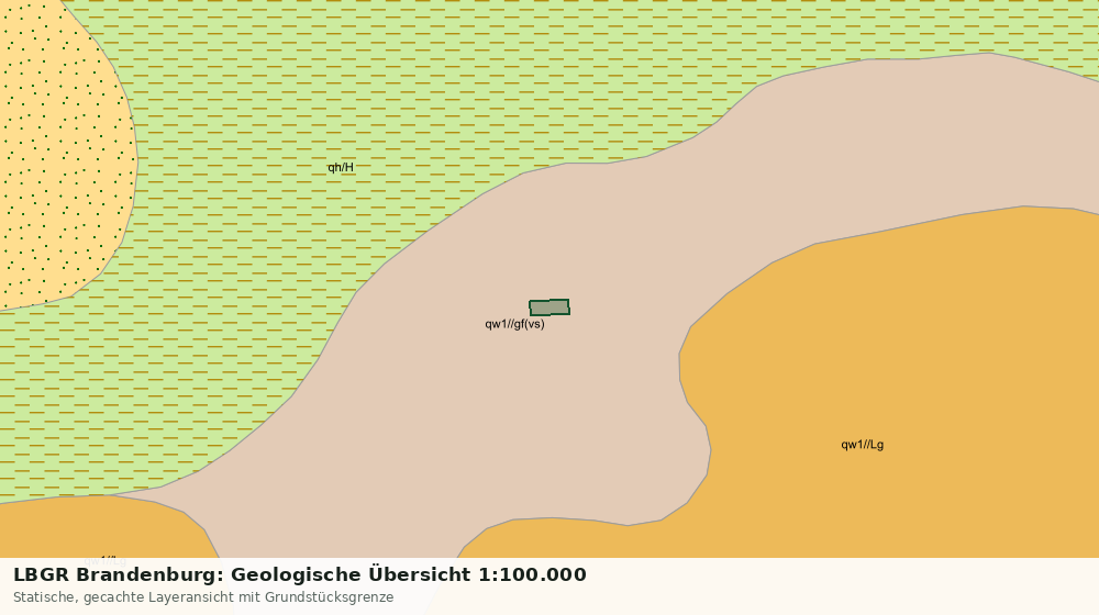 Statische Kartenansicht: LBGR Brandenburg: Geologische Übersicht 1:100.000