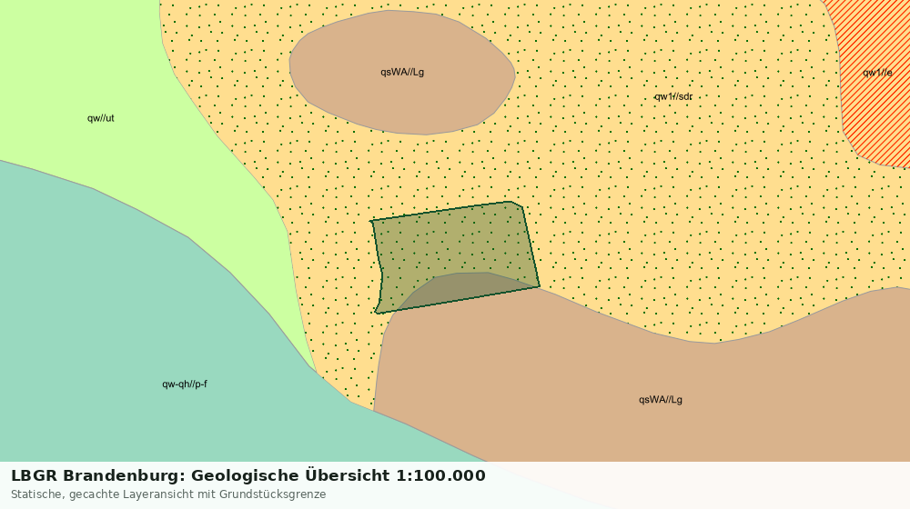 Statische Kartenansicht: LBGR Brandenburg: Geologische Übersicht 1:100.000