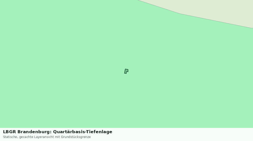 Statische Kartenansicht: LBGR Brandenburg: Quartärbasis-Tiefenlage