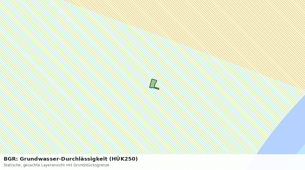 Statische Kartenansicht: BGR: Grundwasser-Durchlässigkeit (HÜK250)